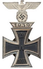 железный крест 1-го класса (пристежка 1-го класса)